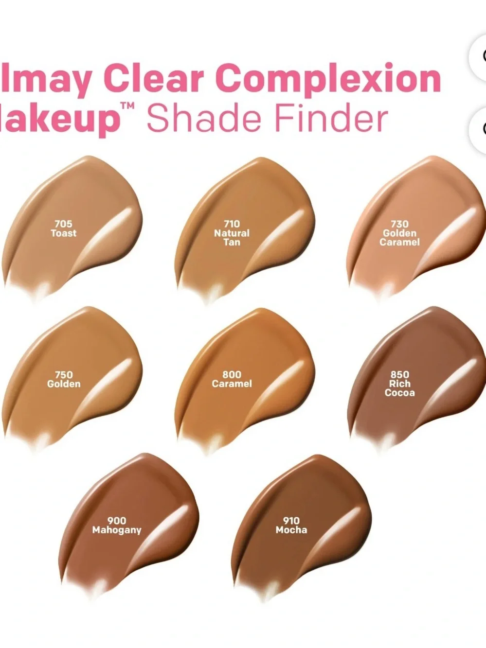 Almay Clear Complexion Makeup Foundation - 910 Mocha